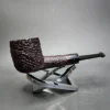 Charatan's Make 48X Sandblasted Straight Pot Estate Briar Pipe, English Estates - Image 4