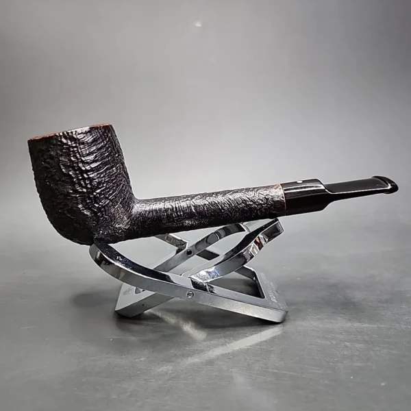 1982 Dunhill Shell 31111 Sandblasted Lovat Estate Briar Pipe, English Estates - Image 4