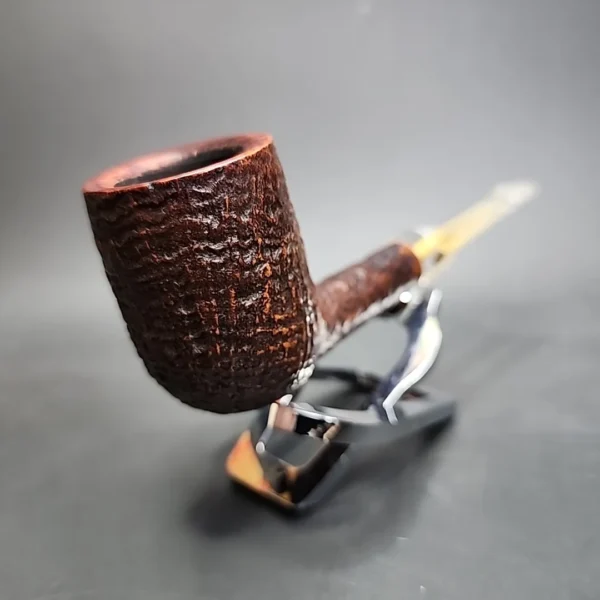 GBD Prehistoric 9438 Sandblasted Billiard Estate Briar Pipe, English Estates - Image 4