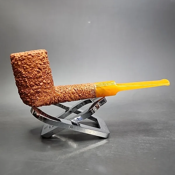 Pipe Tristan Rusticated Billiard Handmade Briar Pipe, New - Image 4