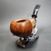 Bennie Joe Smooth Bent Apple Handmade Briar Pipe - Image 4