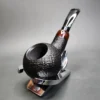 PS Studio Sandblasted Squat Tomato Estate Briar Pipe, Unsmoked - Image 4