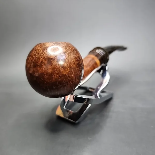 Mutcat Smooth Bent Ball Handmade Briar Pipe, New - Image 4