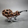 Moonlight Lotus Pod Handmade Briar Pipe, New - Image 4