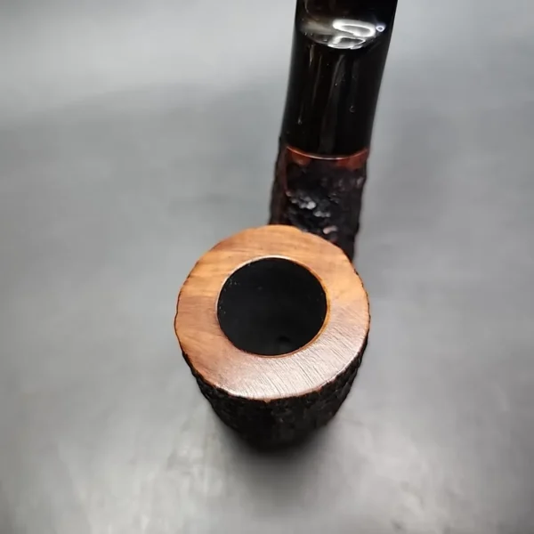 Savinelli Oscar 604 KS Rusticated Oom Paul Estate Briar Pipe, Italian Estates - Image 4