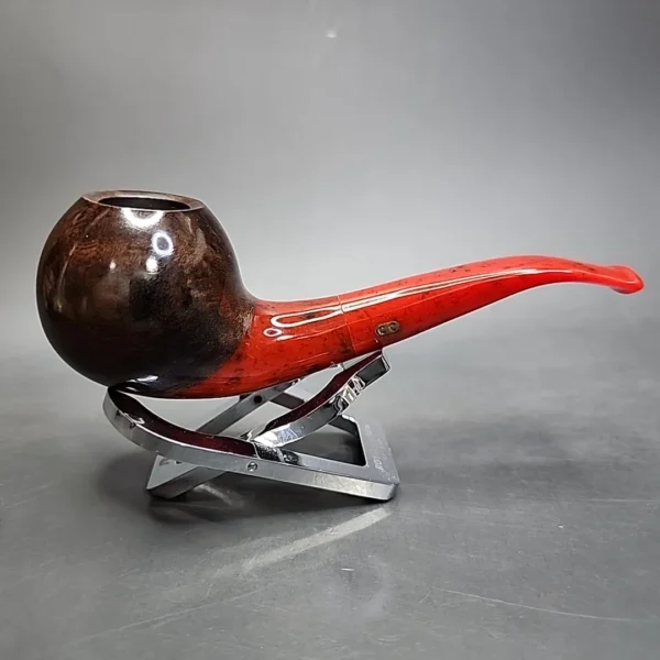 Chacom Volute Smooth Bent Apple Estate Briar Pipe, Unsmoked - Image 4