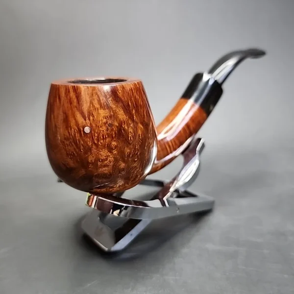 Kurt Balleby B Smooth Bent Apple Estate Briar Pipe, Danish Estates - Image 4