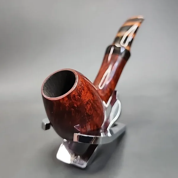 Nording Handmade 14 Smooth Bent Egg Estate Briar Pipe, Unsmoked [SOLD] - Image 4