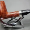 Gigi Fiamma Smooth Flame Grain Straight Billiard Estate Briar Pipe, Unsmoked 9mm - Image 4