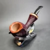 C. Kent Joyce Teardrop Acorn Sandblasted Estate Briar Pipe, Unsmoked - Image 4