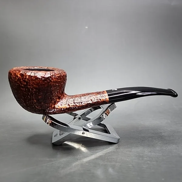 Savinelli Hercules 316 EX Rusticated Bent Pot Briar Pipe, New - Image 4