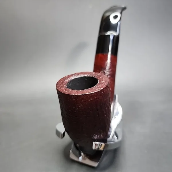 Gigi Country Sandblasted Oom Paul Estate Briar Pipe, Unsmoked - Image 4