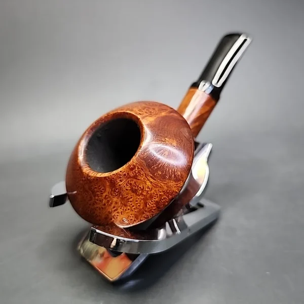 Bennie Joe Smooth Rhodesian Handmade Briar Pipe, New - Image 4