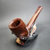 Bennie Joe Smooth All Briar Handmade Briar Pipe, New - Image 4