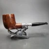 L. Wood by Les Wood, Smooth Straight Spigot Estate Briar Pipe, English Estates [SOLD] - Image 4