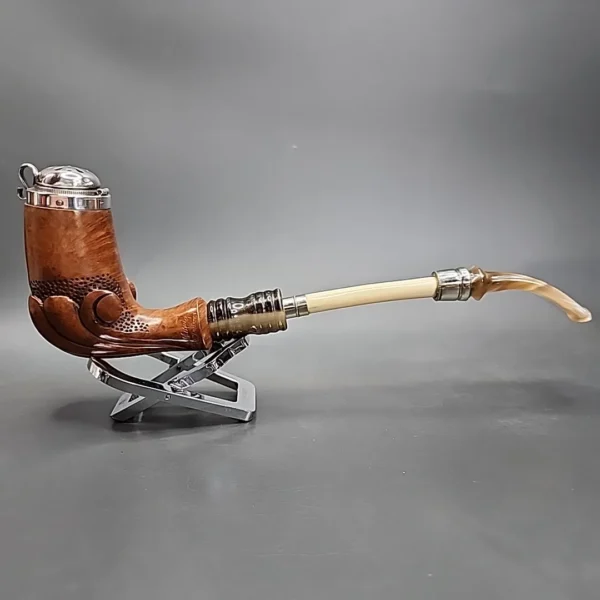 Butz Choquin L'Ancienne Silver Cap Churchwarden Estate Briar Pipe, French Estates [SOLD] - Image 4
