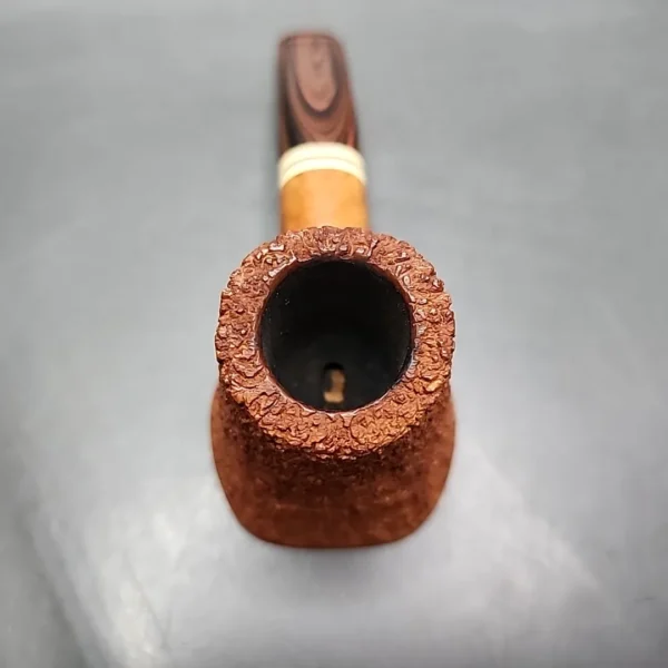 Old Nellie Rusticated Reverse Volcano, Estate Briar Pipe, American Estates [SOLD] - Image 5