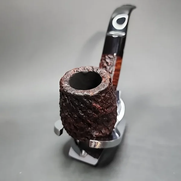 GBD Giant Rusticated Bent Brandy Estate Briar Pipe, English Estates - Image 5