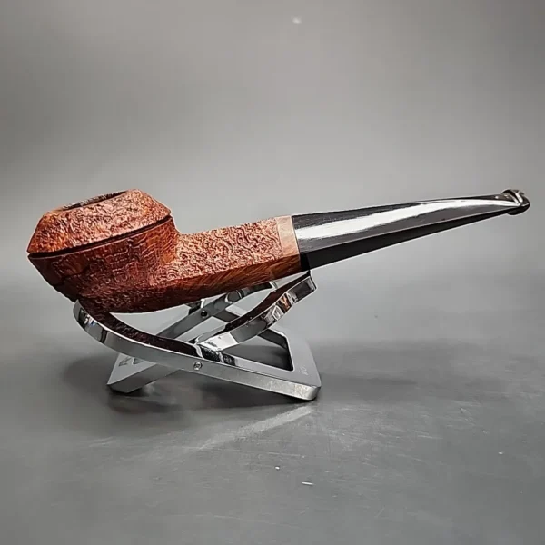 Talbert Pipes Ligne Bretagne Sandblasted Straight Bulldog Estate Briar Pipe, American Estates [SOLD] - Image 5