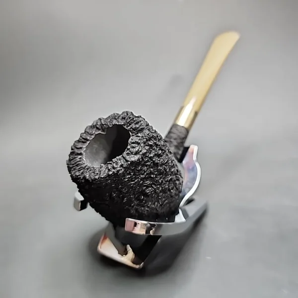 Pipe Tristan Rusticated Apple Handmade Briar Pipe, New - Image 5