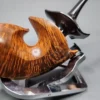 Ichi Kitahara 2015 Asymmetrical Horn Handmade Briar Pipe, Unsmoked [SOLD] - Image 5