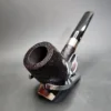 Stanwell Sterling Sandblasted Saddle Billiard Estate Briar Pipe, Danish Estates - Image 5