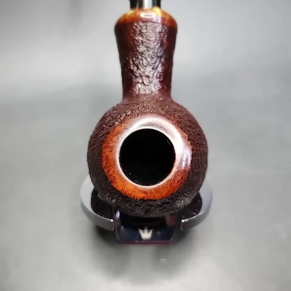 S. Senatorov Sandblasted Squat Brandy Estate Briar Pipe, Latvian Estates - Image 5