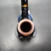 Savinelli Oscar Tiger 603 Rusticated Bent Billiard Estate Briar Pipe, 6mm, Italian Estates - Image 5