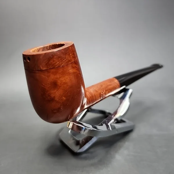 Roto Bowl Smooth Straight Billiard Sitter Estate Briar Pipe, Unsmoked [SOLD] - Image 5