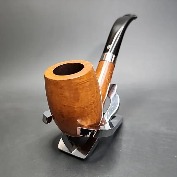 Astleys by Les Wood Smooth Bent Billiard Estate Briar Pipe, Unsmoked - Image 5