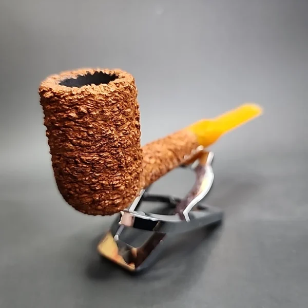 Pipe Tristan Rusticated Billiard Handmade Briar Pipe, New - Image 5