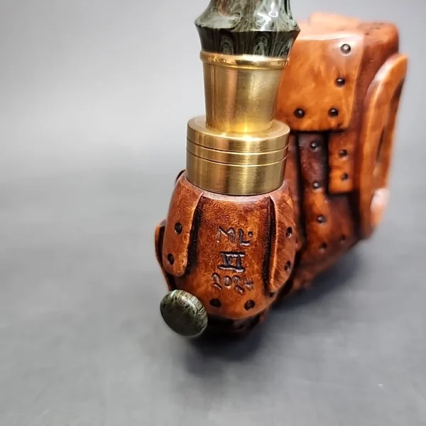 Moonlight Steampunk Oom Paul Handmade Briar Pipe, New - Image 5