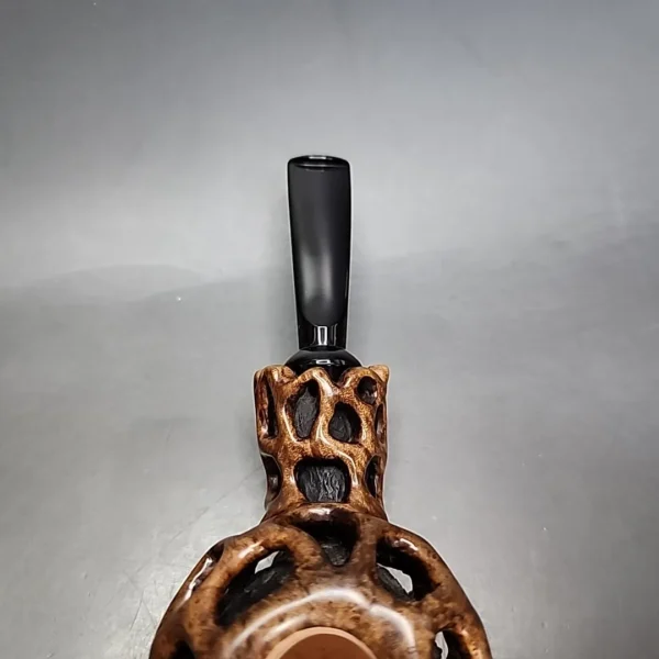 Moonlight Lotus Pod Handmade Briar Pipe, New - Image 5