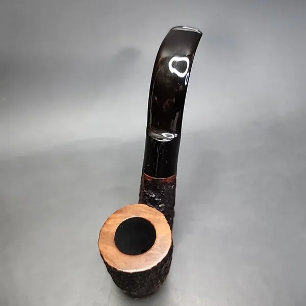 Savinelli Oscar 604 KS Rusticated Oom Paul Estate Briar Pipe, Italian Estates - Image 5