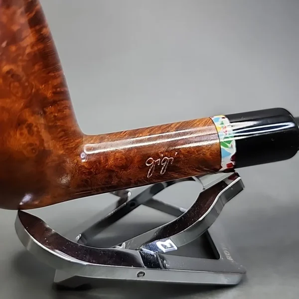 Gigi Giant Smooth Lovat Estate Briar Pipe Unsmoked, 9mm - Image 5