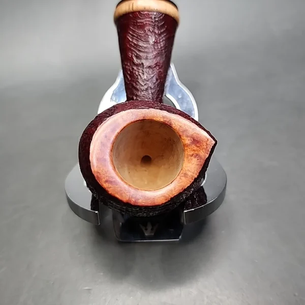 C. Kent Joyce Teardrop Acorn Sandblasted Estate Briar Pipe, Unsmoked - Image 5