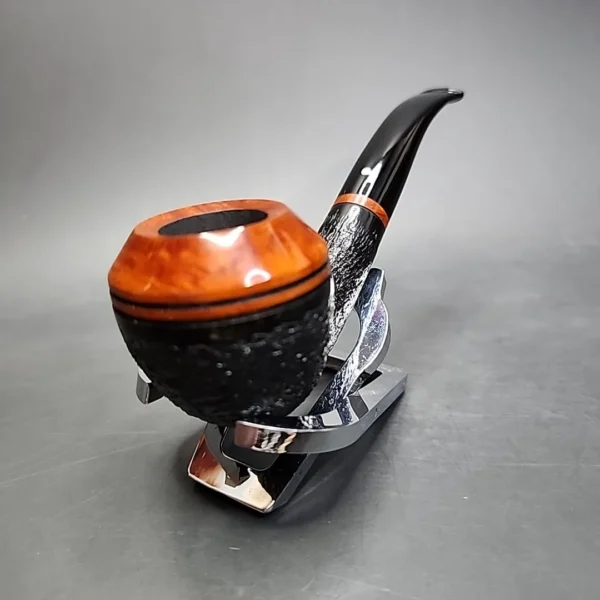 Vauen Inter Style 402 Sandblasted Rhodesian Estate Briar Pipe, Unsmoked, 9mm - Image 5