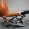 Jacobean Natural by Les Wood Smooth Billiard Estate Briar Pipe, Unsmoked - Image 5