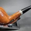 Jacobean Natural by Les Wood Smooth Straight Billiard Estate Briar Pipe, Unsmoked - Image 5