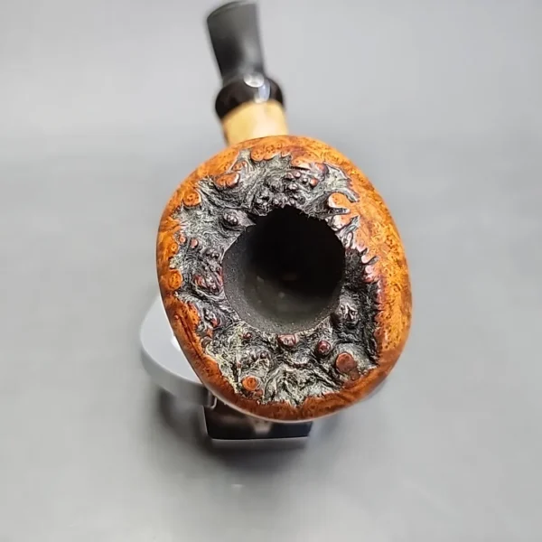 Bennie Joe Smooth Mushroom Handmade Briar Pipe, New - Image 5