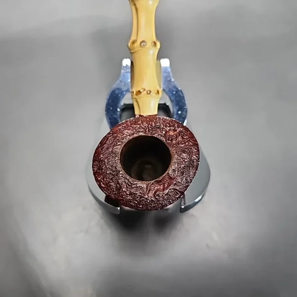 Adam Davidson Sandblasted Pickaxe Handmade Estate Briar Pipe, American Estates [SOLD] - Image 5