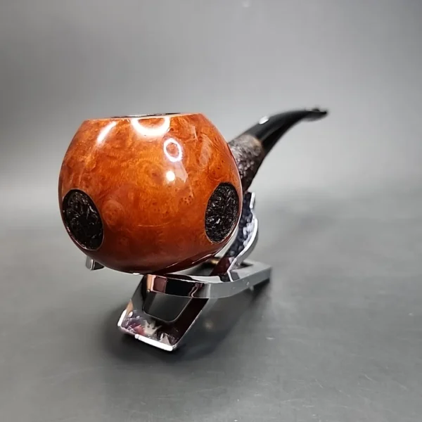 Castello Sea Rock Briar G π Bent Apple Estate Briar Pipe, Italian Estates - Image 5