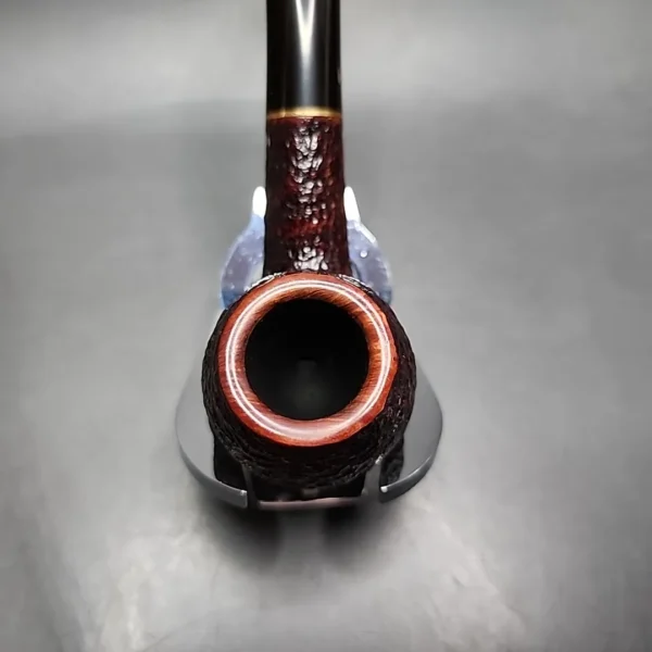 Savinelli Roma Rusticated Bent Apple Estate Briar Pipe, 6mm, Italian Estates - Image 5