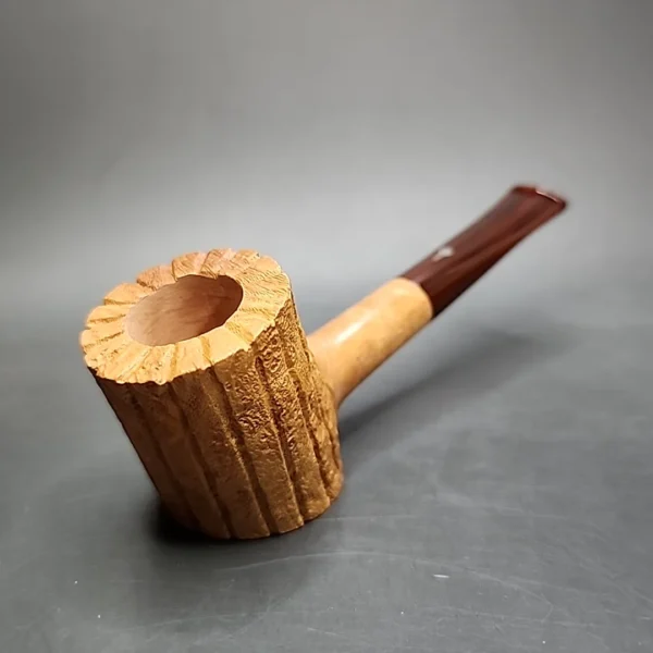 Mastro Geppetto Rusticated Cherrywood, Estate Briar Pipe Unsmoked - Image 5