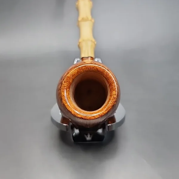 Dave Neeb Smooth Bamoo Egg Handmade Briar Pipe, New - Image 5