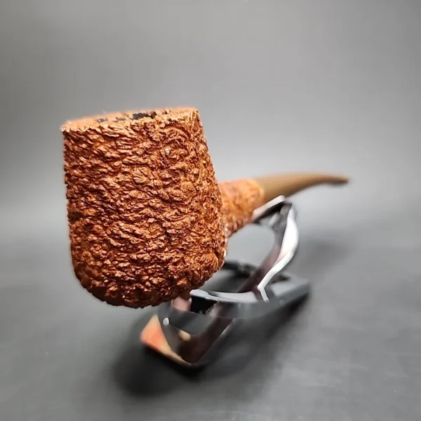 Pipe Tristan Shape 55 Rusticated Handmade Briar Pipe - Image 6