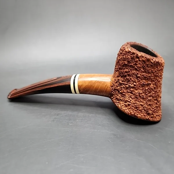 Old Nellie Rusticated Reverse Volcano, Estate Briar Pipe, American Estates [SOLD] - Image 6