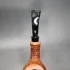 Rinaldo Lithos YYY Rusticated Bent Egg Estate Briar Pipe, Italian Estates - Image 6