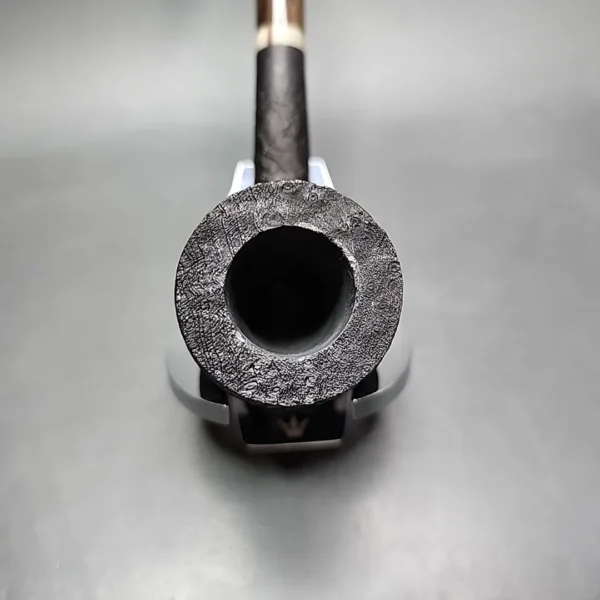 Pipe Tristan Sandblasted Billiard, Handmade Briar Pipe, New [SOLD] - Image 6
