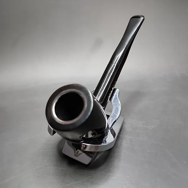 The Pipe by Venturi, Black Smooth Straight Billiard Estate Pipe, Unsmoked - Image 6